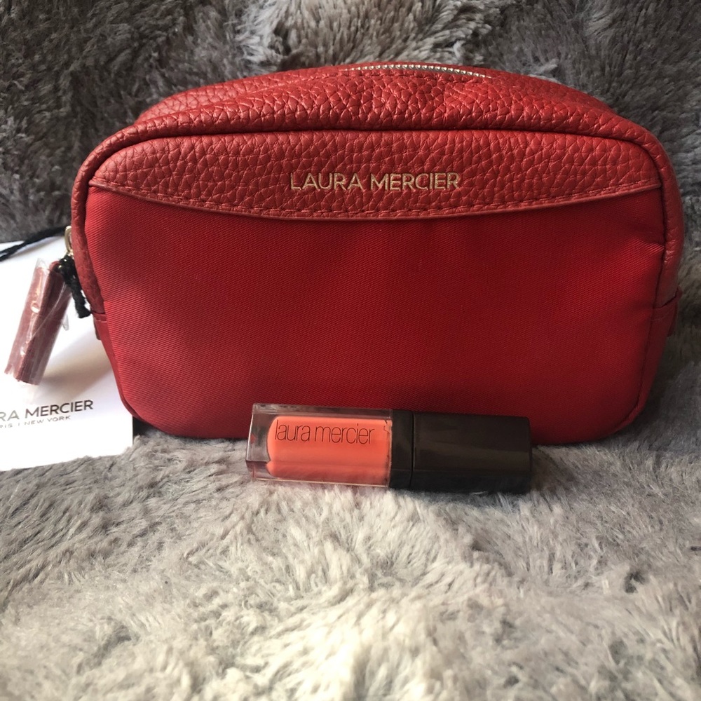 Laura Mercier bag & lipgloss set